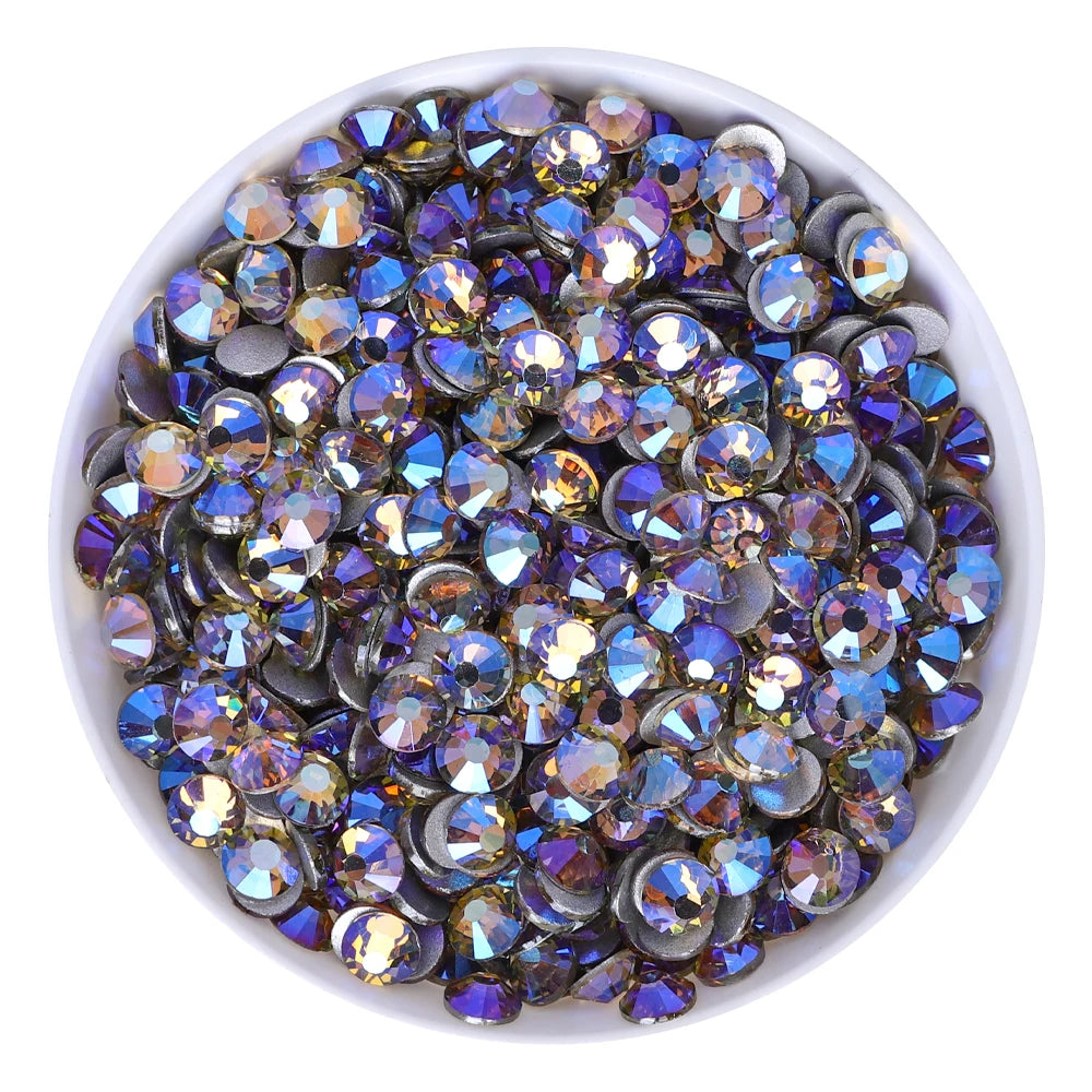 QIYI SS10-SS20 1130-1187 14400pcs Non Hot Fix Factory Direct Wholesale High Quality Durable Glass Crystal Rhinestones for Girls