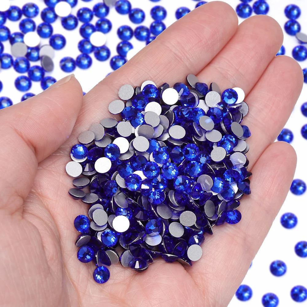 Wholesale 14400pcs/bag Non Hotfix Rhinestones SS6-SS30 Glass Crystal Flatback Regular Cut Rhinestones for Nails Art