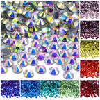 Ready Stock Flat Back Hotfix Glass Crystal Rhinestone Round Hotfix Crystal Stone Girls Love Bling Bling for Clothing Accessories
