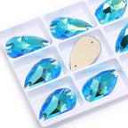 QIYI Drop Sew-on Rhinestones 60+ Colors Bulk Non Hotfix Flatback Coloful Rhinestones Sewing Strass Bling for Jewelry Dress
