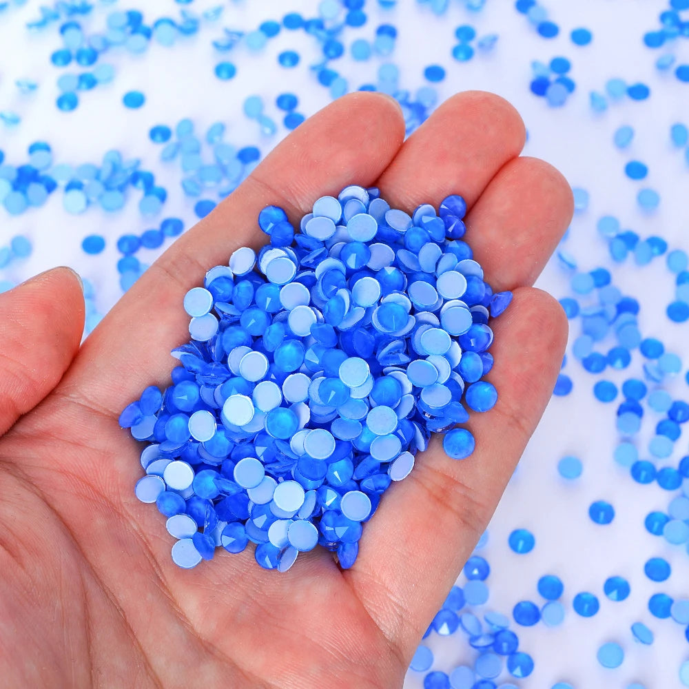 2088 Neon Colors Glass Crystal Rhinestone Flat Back Rhinestone 8 Big 8 Small Crystal Strass Bling Bling Flatback Rhinestones