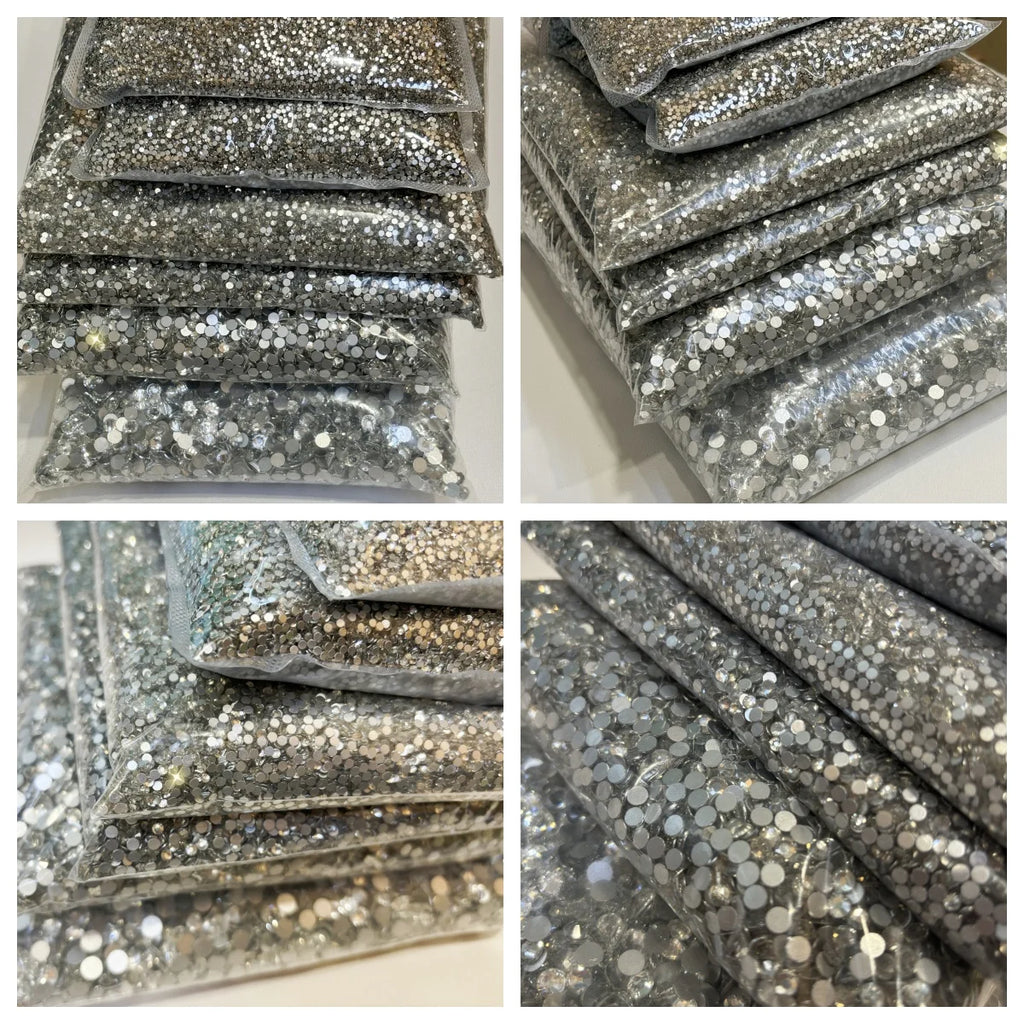Wholesale SS28 Golden Shadow Hotfix Flat Back Glass Rhinestones  for Garments and Rhinestone Decorations