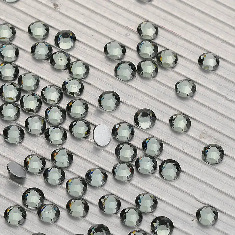 High Quality Crystal AB Bulk Glass Flatback Rhinestones SS3-SS34 Non Hotfix Strass Glue on Nail Art Decoration