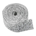 QIYI Wholesale Rhinestone Tape Self Adhesive Rhinestones Trimming Bling Crystal Resin Sheets Roll Wrap Sticker for Tumbler