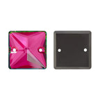 Wholesale Custom Square Sew-on Loose Rhinestones 5A Quality Crystal FlatBack 2 Holes 12 Facets Sewing Bling Decoration
