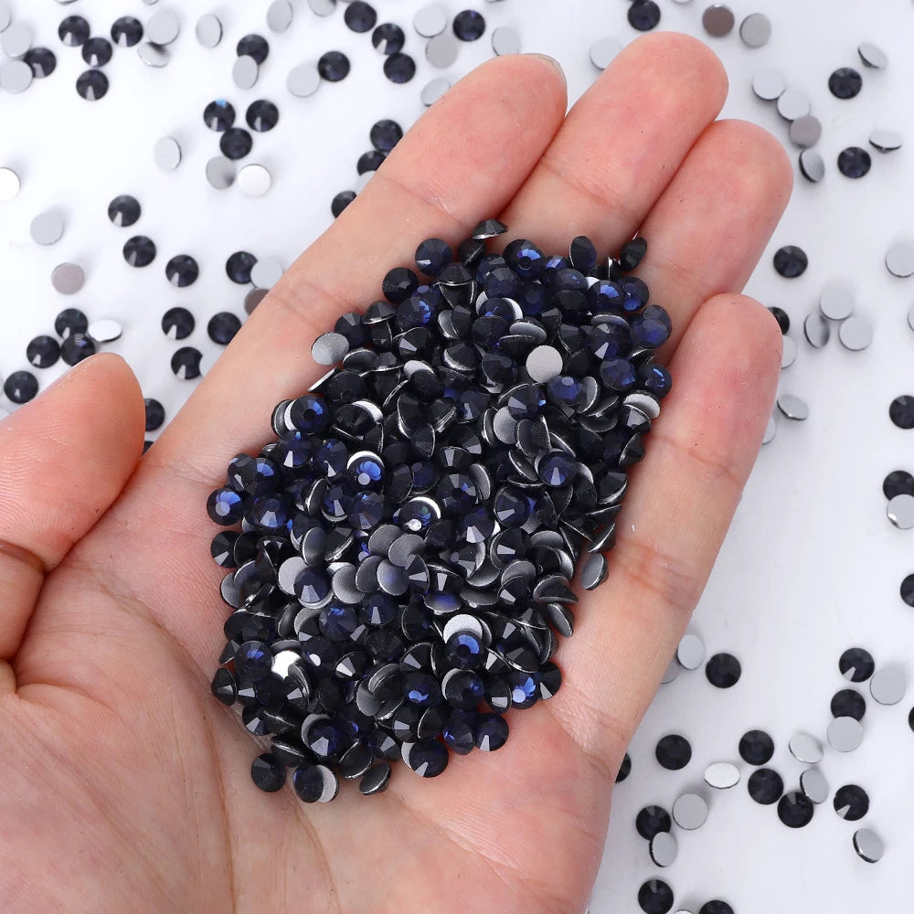 QIYI Wholesale 14400pcs Bulk Package Non Hotfix Rhinestones Glitter Bling Glue on Rhinestones for Accessories