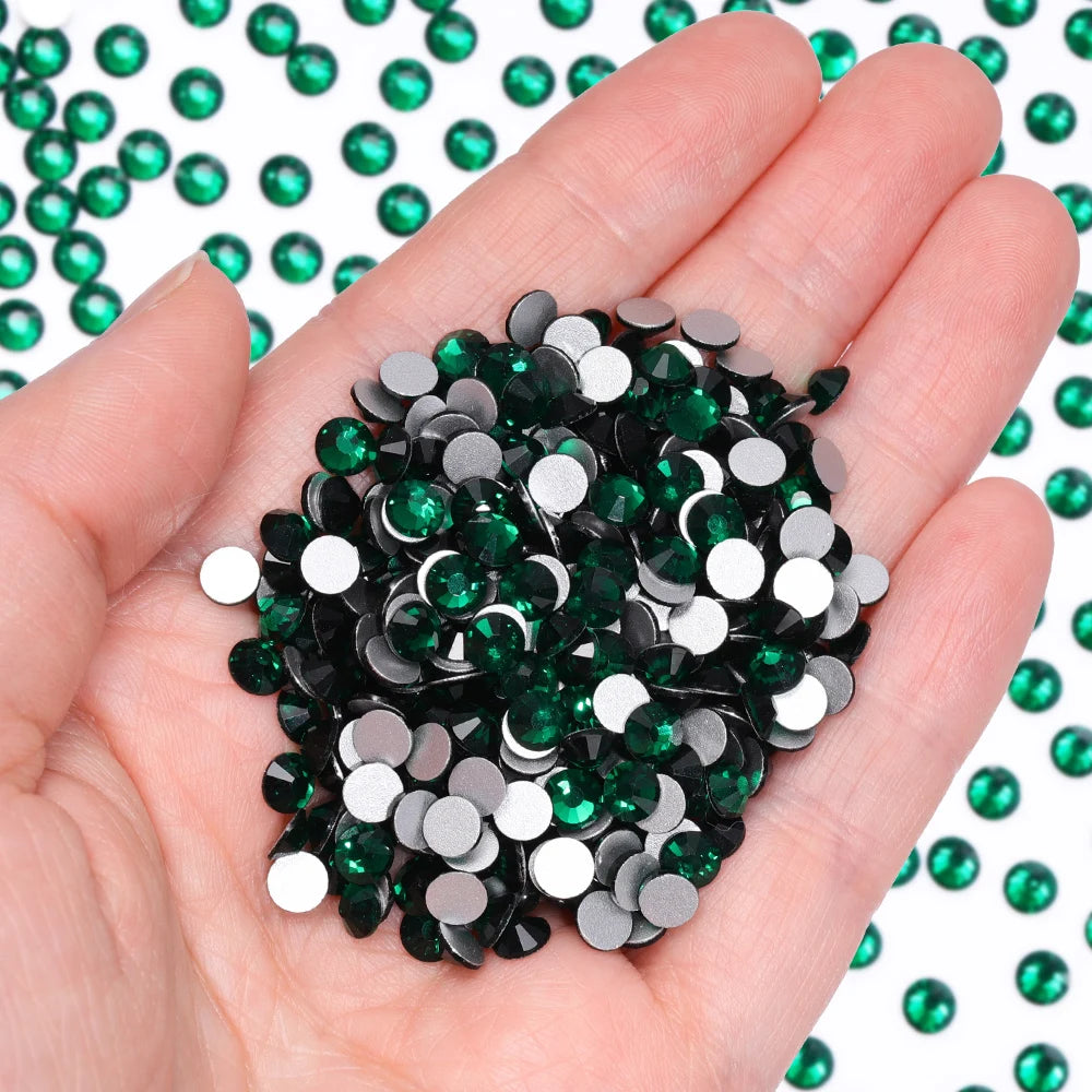 Wholesale 14400pcs/bag Non Hotfix Rhinestones SS6-SS30 Glass Crystal Flatback Regular Cut Rhinestones for Nails Art