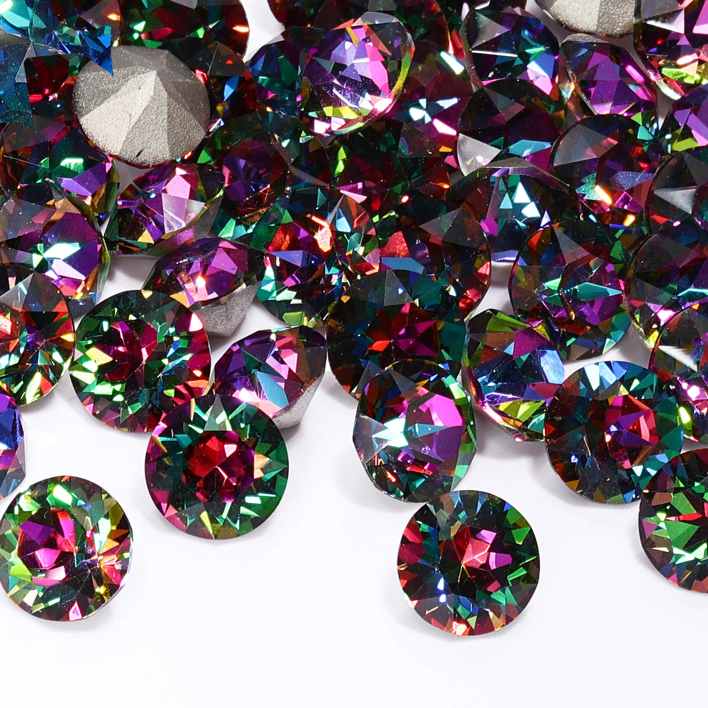 QIYI 2024 New Arrival Factory Wholesale AB Colors Grade AAAAAA Luxury K9 XIRIUS Chaton Pointback Rhinestone for Decoration Cloth