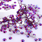 Wholesale Glitter Glass AB Crystals Strass Flatback  Rhinestones Bulk Non Hotfix Gltteri Diamond for Fashion Jewelry Earring