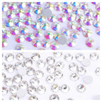QIYI Hot Selling Crystal Crystal AB Grade AAAAAA Exceptional Luster 2058 Non Hotfix Flat Back Rhinestones for Wedding Garments