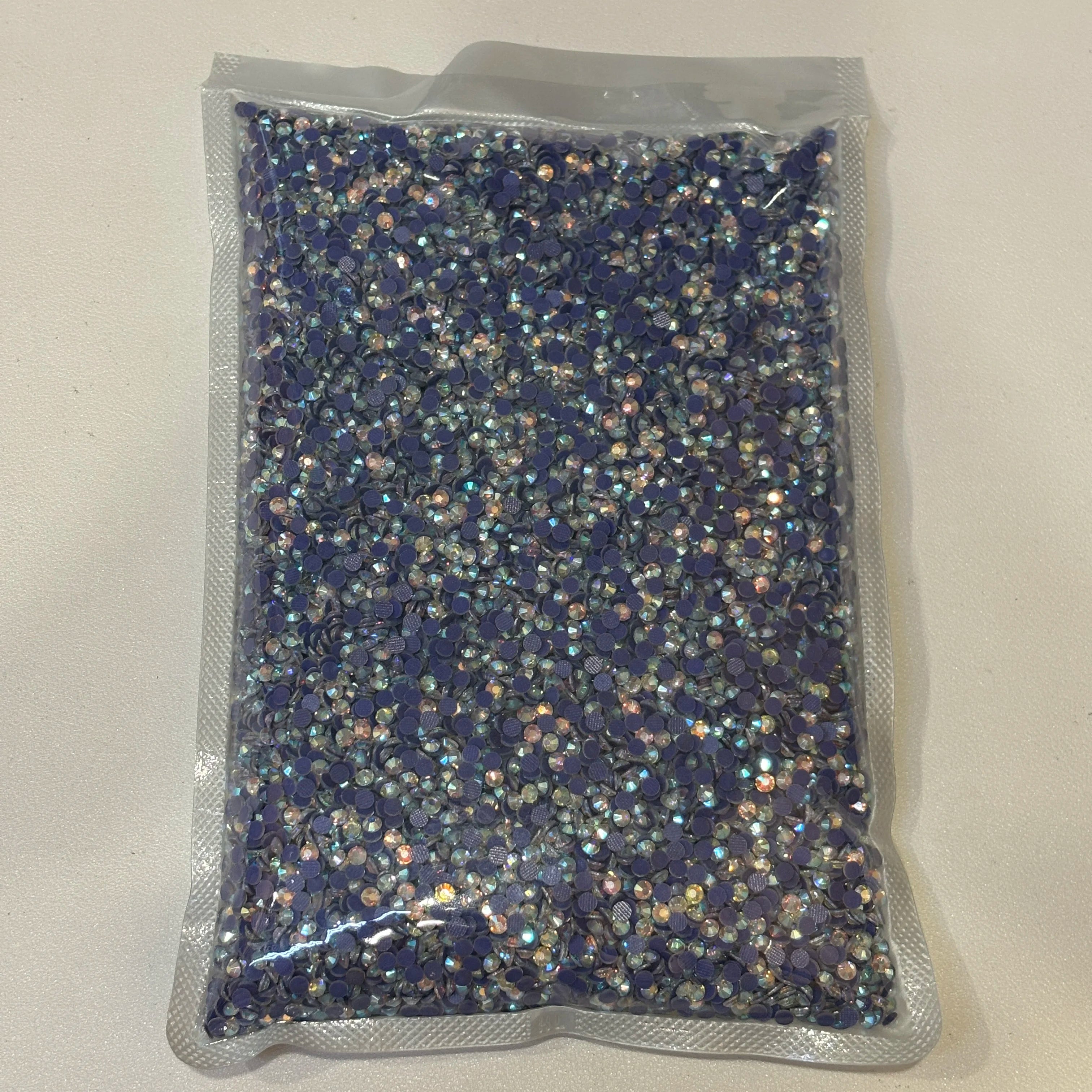 Hot-Fix AB Color Crystal Rhinestones for Wedding Dresses Shoes for Bulk Purchasing Flatback Rhinestone