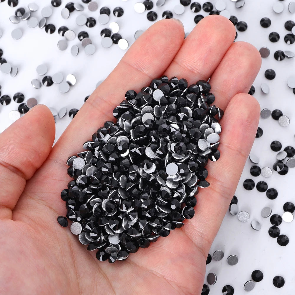 Wholesale Bling Bling Ss3 Ss50 Non Hotfix Brown Glass Rhinestones Nail Rhinestone for Nail Art Decoration