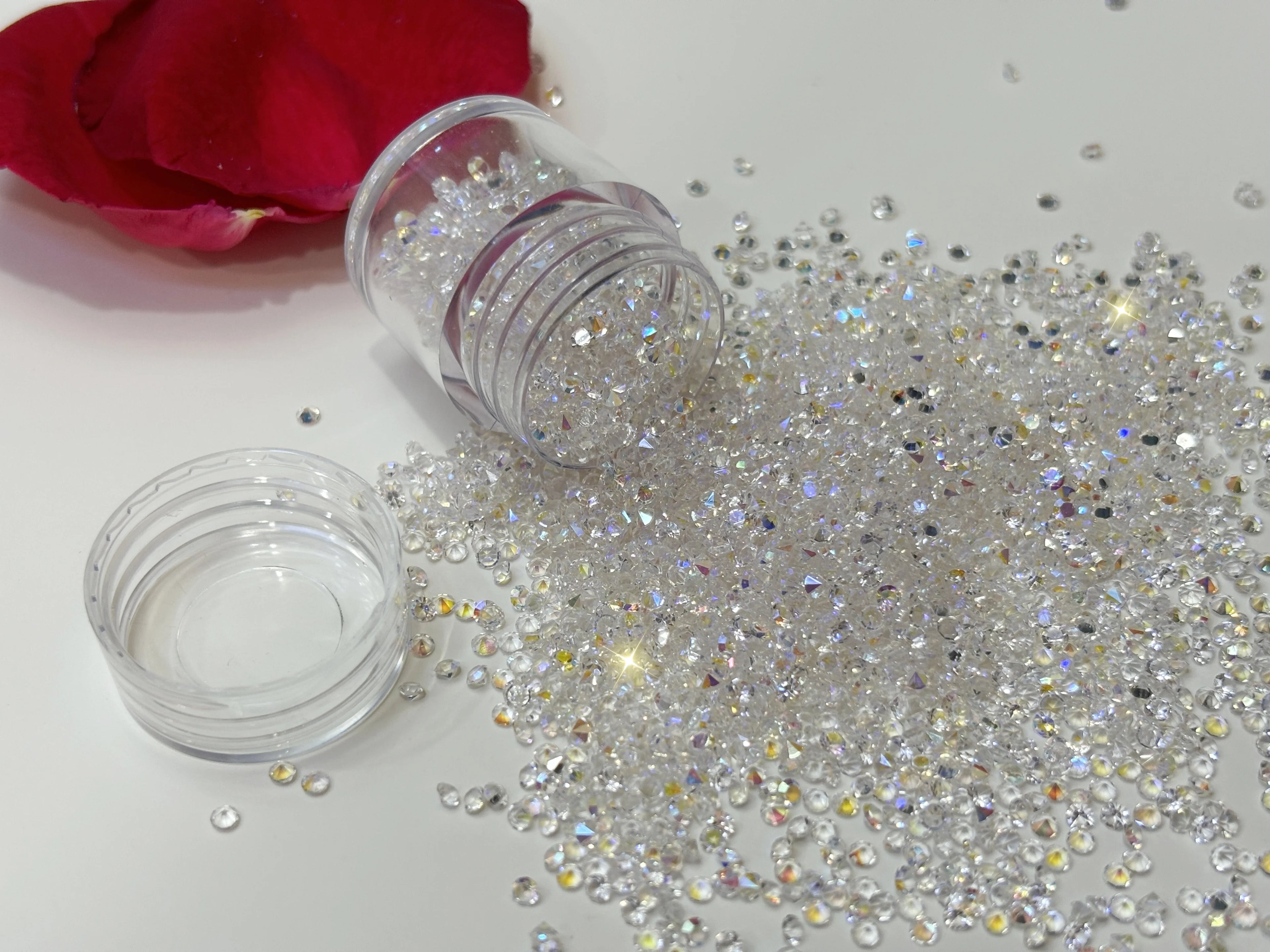 Factory Direct 2mm Crystal Resin Rhinestone Nail Art Rhinestone Jewelry Decoration Point Back Rhinestone