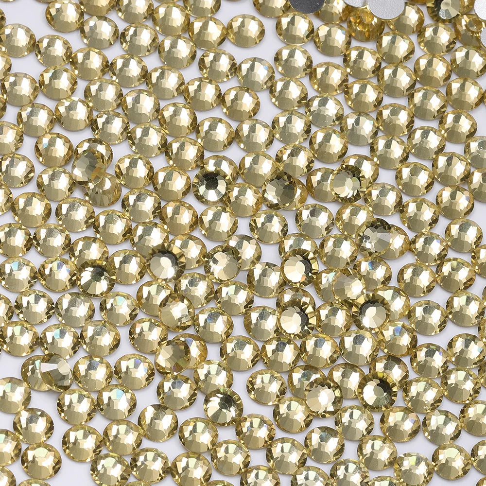 QIYI 1001-1035 SS30-SS50 Colors Flat Back Hot Fix Durable Latest Fashion Popular Style Glass Crystal Rhinestones for Garment