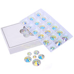2025 Eco-Friendly  Mixsize Rivoli Shape K9 Glass Crystal Rhinestones with Two Holes for Garment Accessories