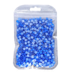 2088 Neon Colors Glass Crystal Rhinestone Flat Back Rhinestone 8 Big 8 Small Crystal Strass Bling Bling Flatback Rhinestones