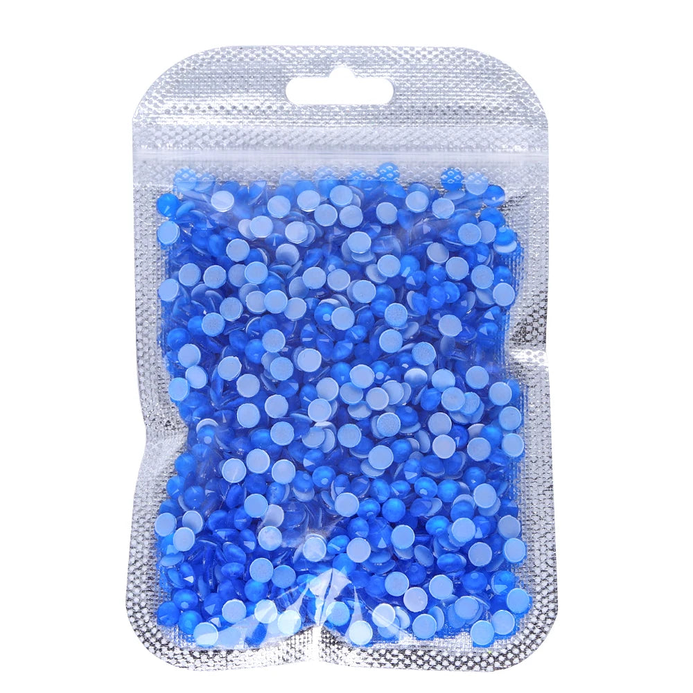 2088 Neon Colors Glass Crystal Rhinestone Flat Back Rhinestone 8 Big 8 Small Crystal Strass Bling Bling Flatback Rhinestones