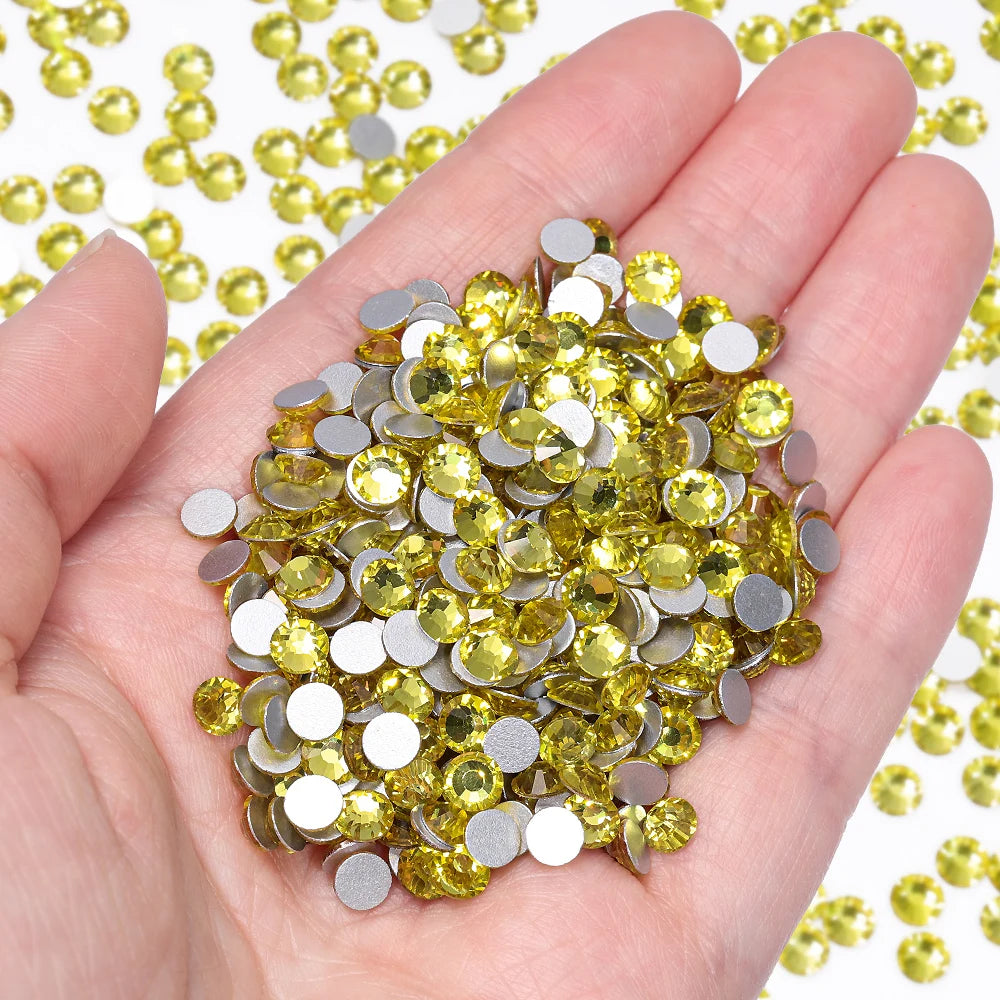 Wholesale 14400pcs/bag Non Hotfix Rhinestones SS6-SS30 Glass Crystal Flatback Regular Cut Rhinestones for Nails Art