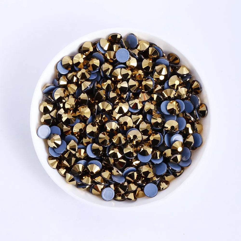 Factory Direct Wholesale High Quality Big Size Ss20-ss50 1440PCS Crystal AB Rhinestones Hot Fix Glass Flat Back Rhinestones