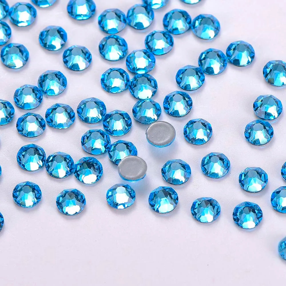 Wholesale Highest Quality 2088 16 Cut Facets Flat Back Crystal Hot Fix Rhinestones for Wedding Dresses