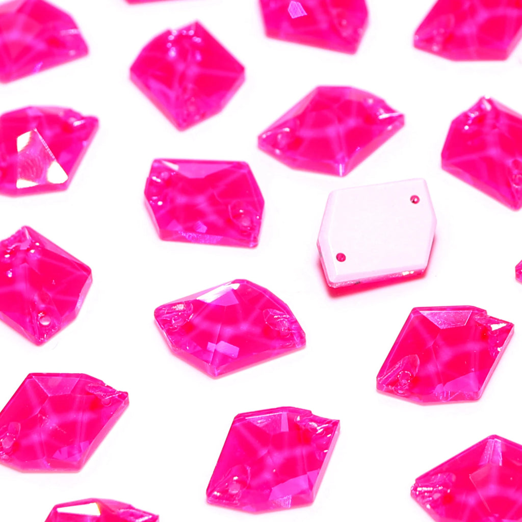 K9 High Quality Neon Fuchsia Series Sew on Glass Sewing Stone Crystal Rhinestones for Dancing Gament Decoration