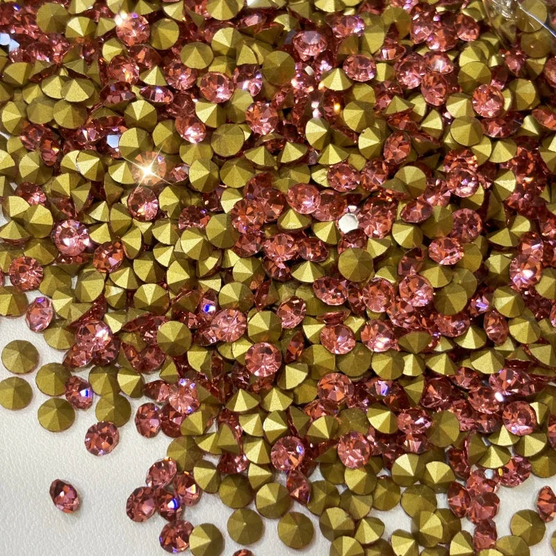 Wholesale SS4-SS28 Diamond Crystal Rhinestone Nail Art DIY Jewelry Accessories Point-back Glass Chaton Rhinestone