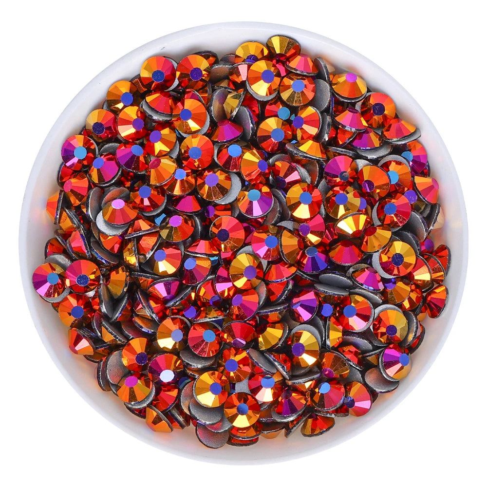 QIYI 1130-1187 SS30-SS60 Non Hot Fix Flat Back Factory Direct Wholesale High Quality Durable Glass Crystal Rhinestones for Girls