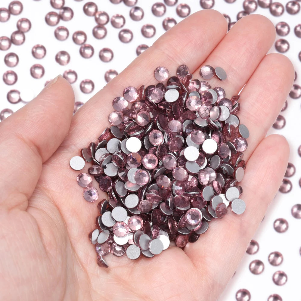 Wholesale 14400pcs/bag Non Hotfix Rhinestones SS6-SS30 Glass Crystal Flatback Regular Cut Rhinestones for Nails Art