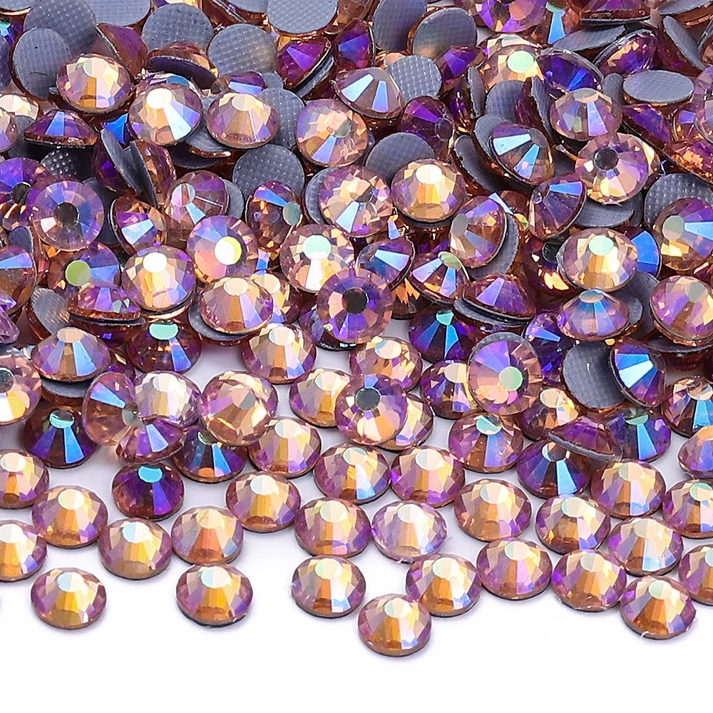 Hotfix Glass Rhinestone Crystal AB Effect High Quality Rhinestones Bulk Crystals Stones Garment Accessories for Clothing