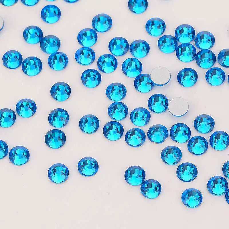 QIYI Wholesale SS4 Nail Art Crystal Rhinestones Bulk Glass Rhinestones Flat Back Non Hotfix Loose Gemstone for Rhinestone Hoodie