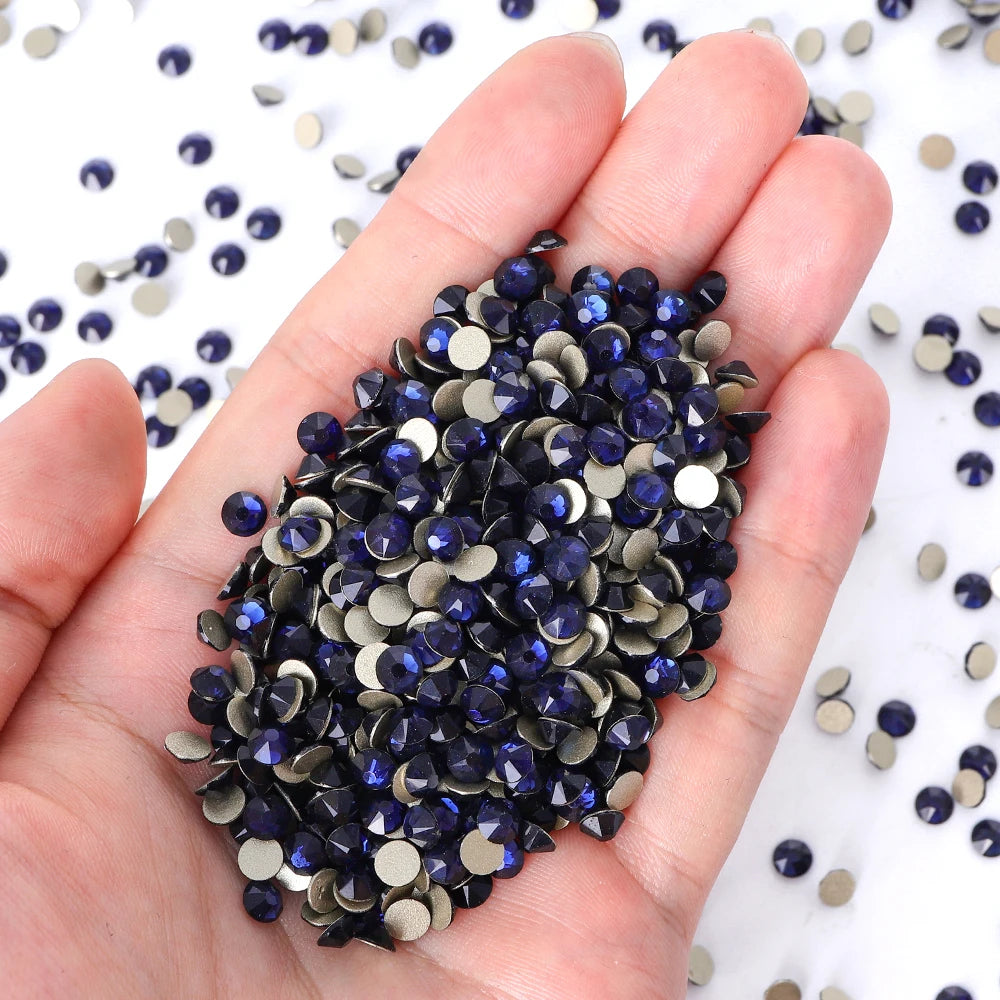 Top Quality 2088 Crystal Glass Rhinestones 16 Cut Facets Round Flatback Diamond Strass AB in Bulk Stones for Cloth Tumbler