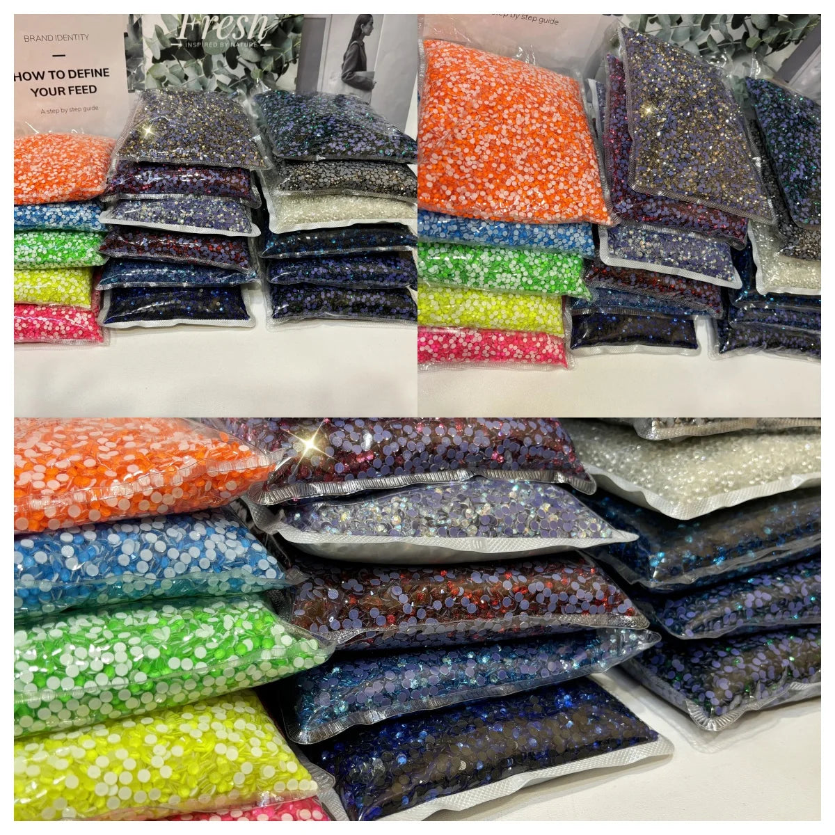 Bulk Shiny Glass Rhinestones Crystal Flatback AB DIY Nail Art Shoe Garment Decorations Hot Fix Glue-On Rhinestone