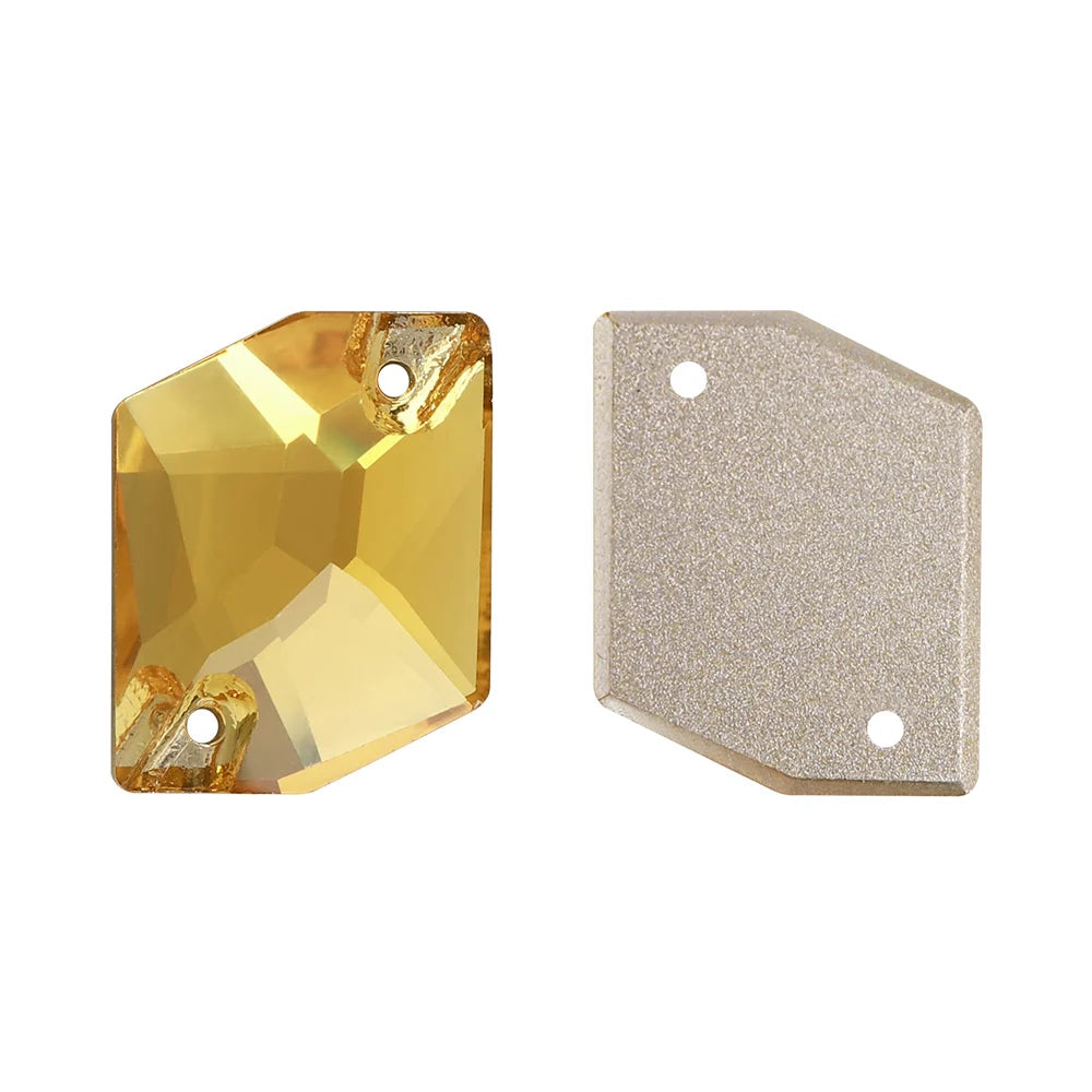 3265 Cosmic Shape 10*12mm/11*14mm/13*17mm/17*21mm Top Quality Durable Innovative Design Clear Glass Sew-on Rhinestones for DIY