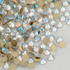 Wholesale Blue Moonlight Effects Glass Flatback Rhinestones SS3-SS30 Non Hotfix Strass Glue on Nail Art Decoration