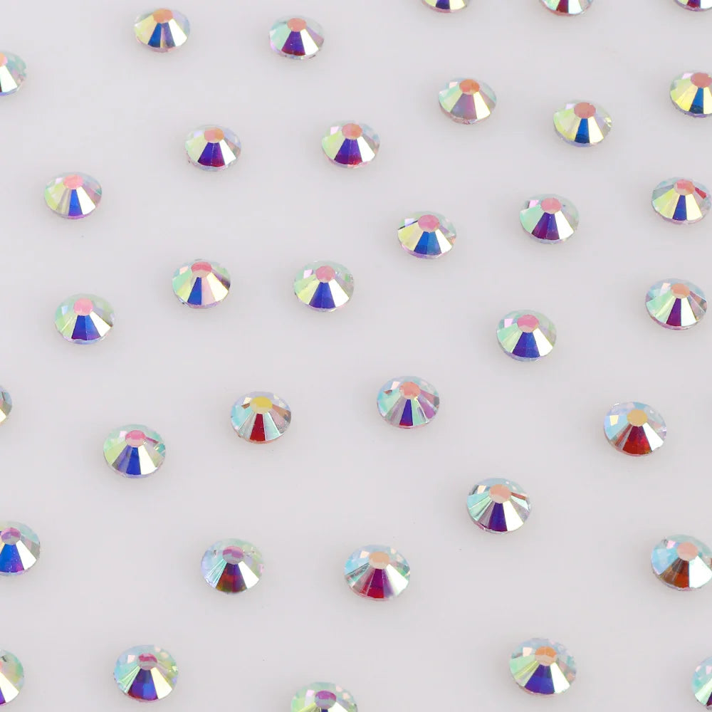 High Quality Crystal Hotfix Rhinestones Bulk Custom Sticker Glass Rhinestones Flatback for  Blingbling Transfers Clothes Shoes