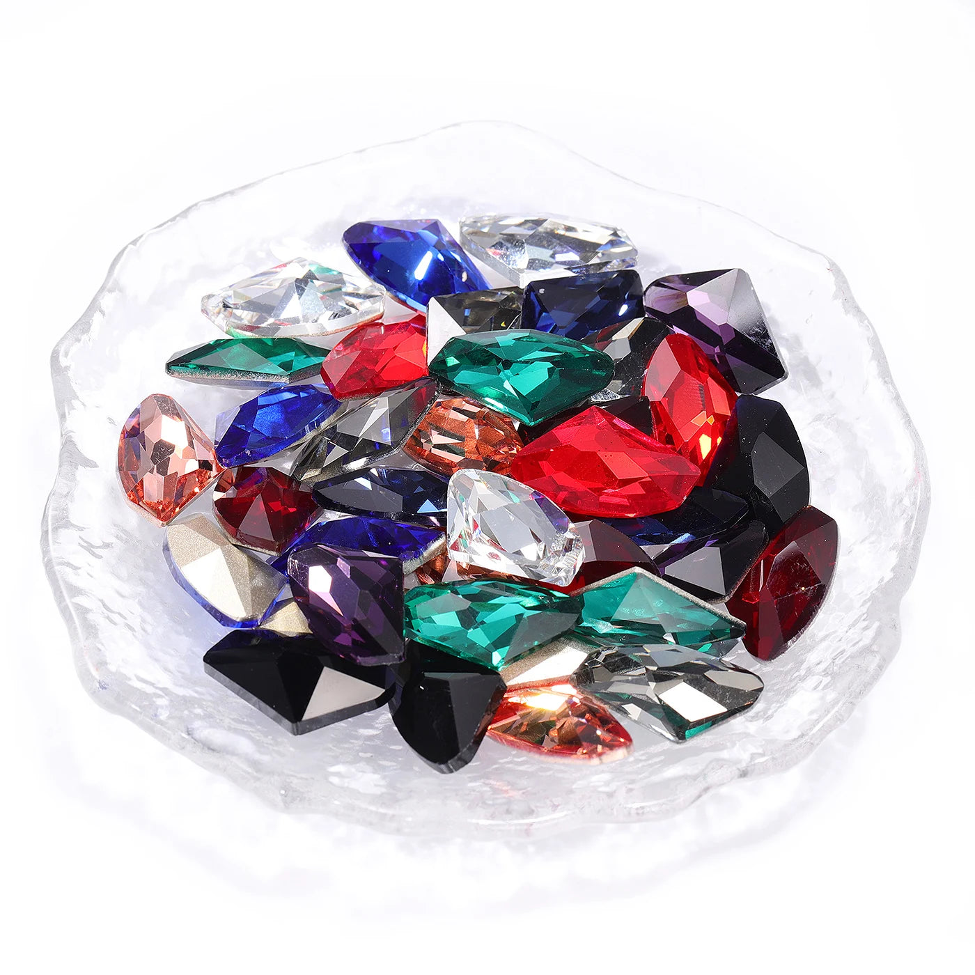 QIYI Factory Direct Wholesale Innovative Design New Arrival Premium Quality Trendy Design K9 Glass Point Back Rhinestone