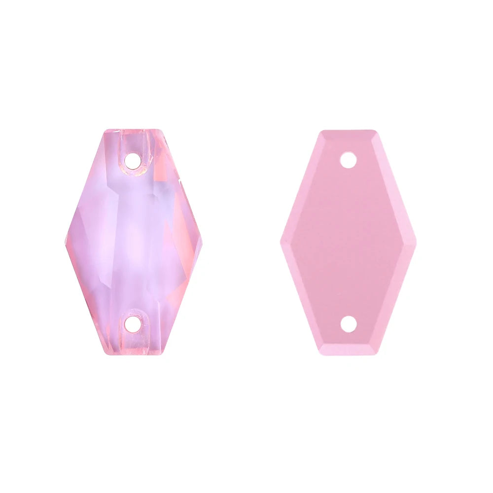 3261 QIYI Hexagon Innovative Design High Quality Durable Pure Luxury Glass Crystal Sew-on Stone Rhinestones for Wedding Dress