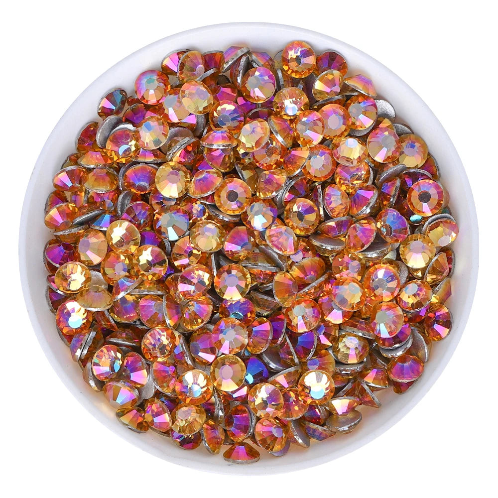 QIYI 1130-1187 SS30-SS60 Non Hot Fix Flat Back Factory Direct Wholesale High Quality Durable Glass Crystal Rhinestones for Girls