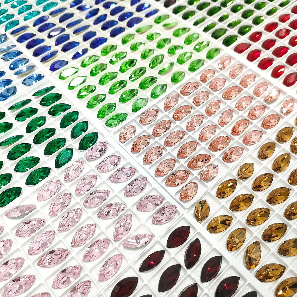 Factory Direct Wholesale Trendy Design Minimalist Versatile Popular Decoration Eco-friendly Materials K9 Glass Point Rhinestone