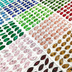 Factory Direct Wholesale Trendy Design Minimalist Versatile Popular Decoration Eco-friendly Materials K9 Glass Point Rhinestone