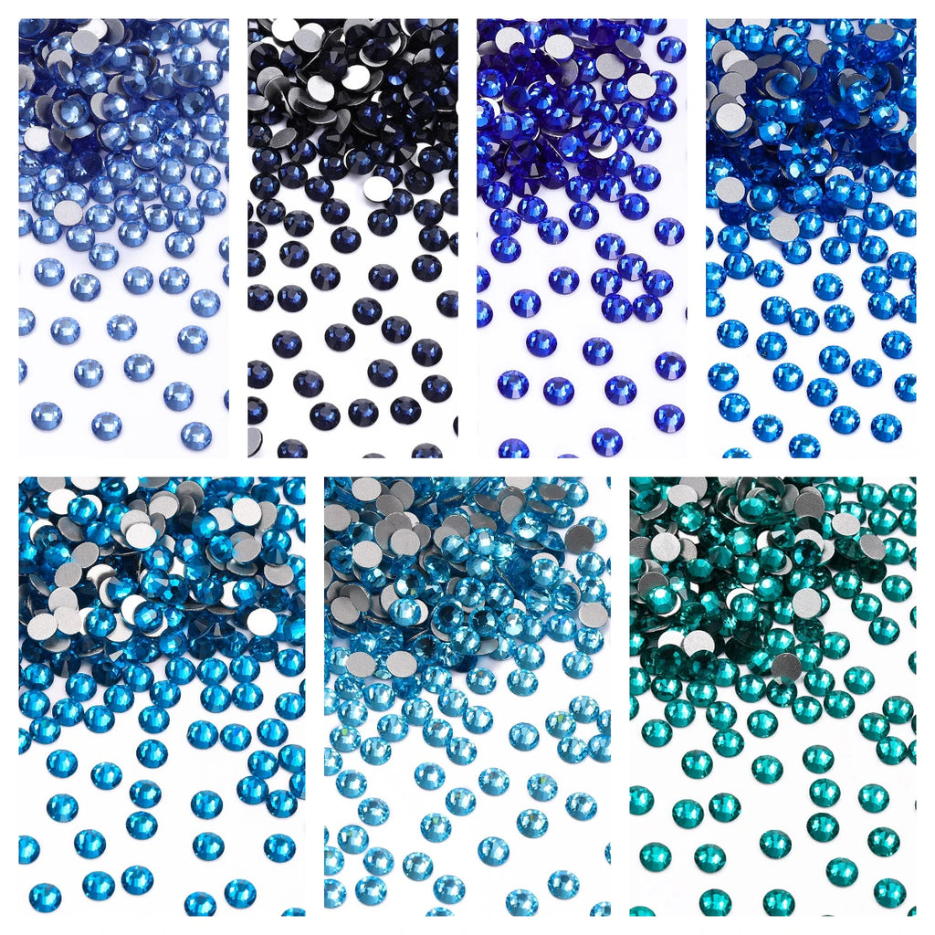 QIYI 2024 Hot Selling High Quality Luxury Fashion Regular Cut Non Hofix Glass Flat Back Rhinestone for Decorate Garment Nail Art