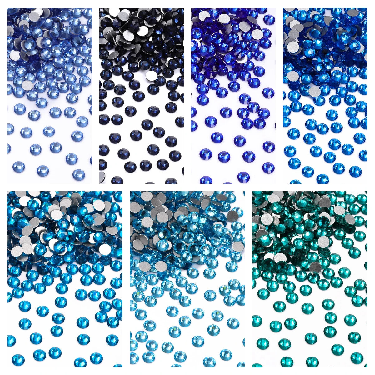 QIYI 2024 Hot Selling High Quality Luxury Fashion Regular Cut Non Hofix Glass Flat Back Rhinestone for Decorate Garment Nail Art