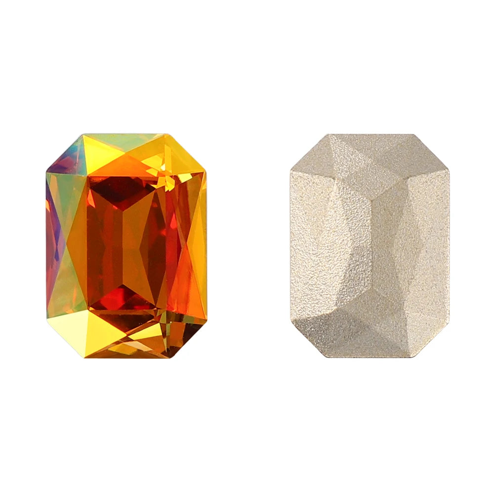 QIYI K9 Glass Grade AAAAAA Loose Rhinestones Maxi Cushion Octagon Point Back Stones