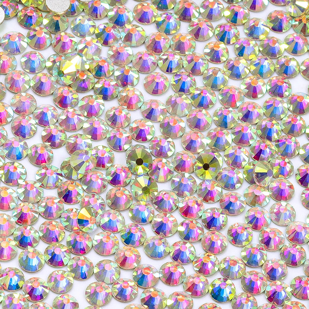 QIYI SS30-SS60 1001-1129 14400pcs Flat Back Non Hot Fix Durable Latest Fashion Popular Style Glass Crystal Rhinestones for Shoe