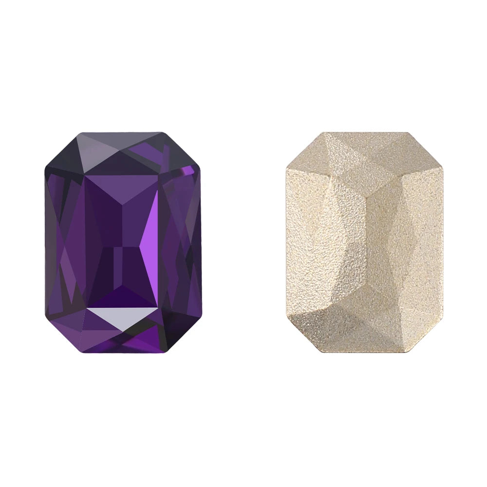 New Shape Hot Selling Maxi Cushion Octagon K9 Glass High Quality Durable Innovative Design Popular Decoration Point Back Stones