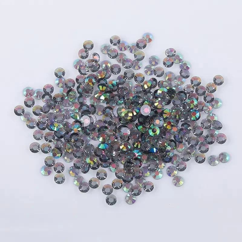 Wholesale Hot Fix Flat Bottomed Jelly Rhinestones Transparent Crystal Rhinestone for Handicrafts
