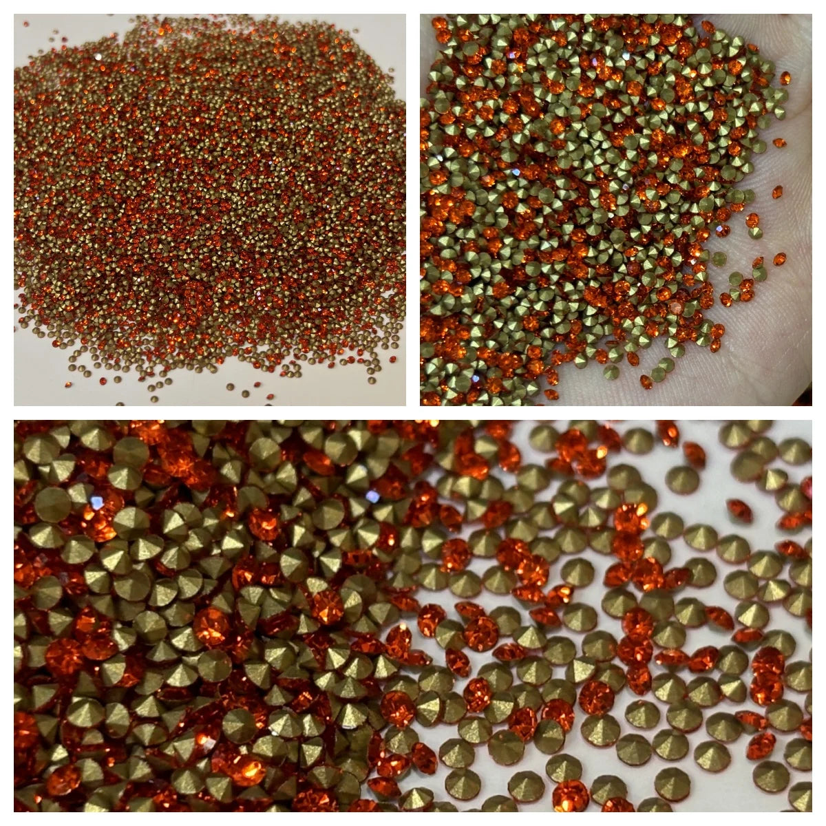 Wholesale SS4 Pointed Bottom Glass Rhinestone DIY Nail Decorations Accessories Crystal Diamond Chaton Rhinestones