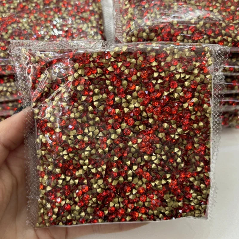 Wholesale Diamond Pointed Bottom Water Crystal DIY Shoes & Clothing Nail Decoration Loose Rhinestones for Wholesale