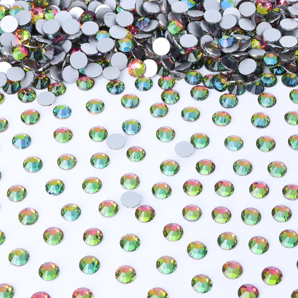 Wholesale 14400PCS Glitter Glass AB Crystals Nail Art Rhinestones Bulk  Rhinestone Diamond for DIY Garment Shoes