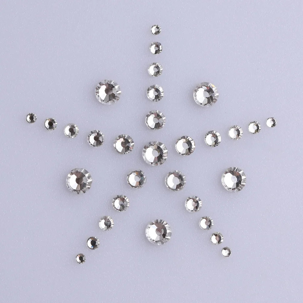 QIYI Factory Wholesale Mixed Size Ss4-ss20 Bling Crystal Rhinestones Bulk for Decorative Nail Art